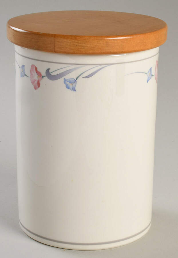 Glories on Grey Mini Canister & Lid by Lenox-1