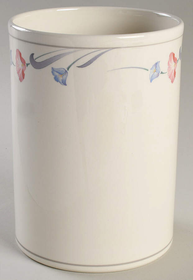 Glories on Grey Large Canister No Lid by Lenox-1