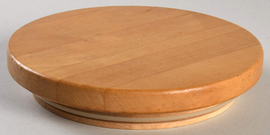 Glories on Grey Lid for Large Canister by Lenox-1