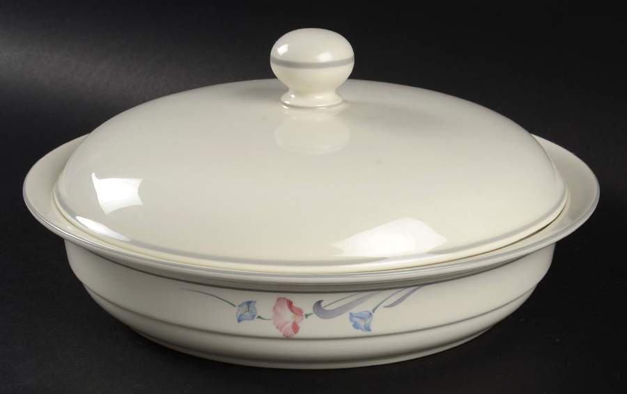 Glories on Grey Round Covered Vegetable-Uses RV9 as Base + C2CVL by Lenox-1