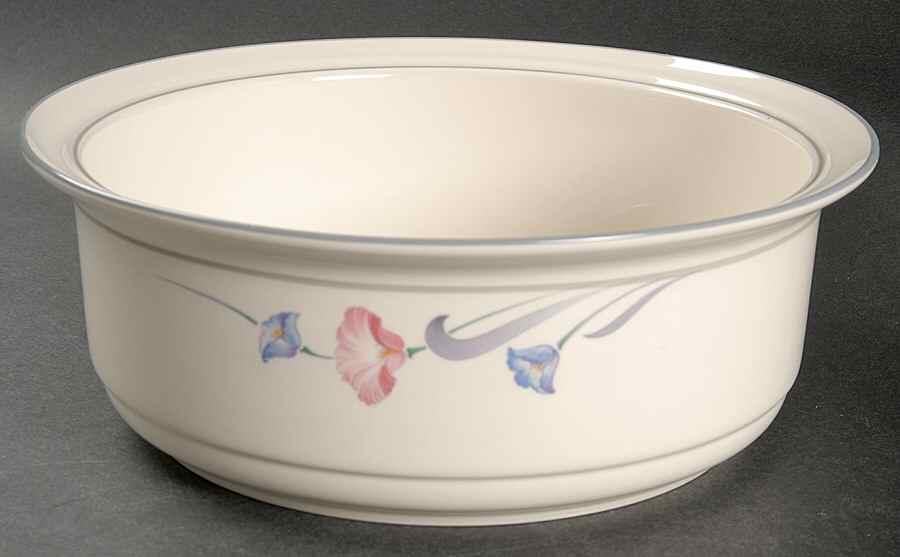 Glories on Grey 9" Round Open Casserole by Lenox-1