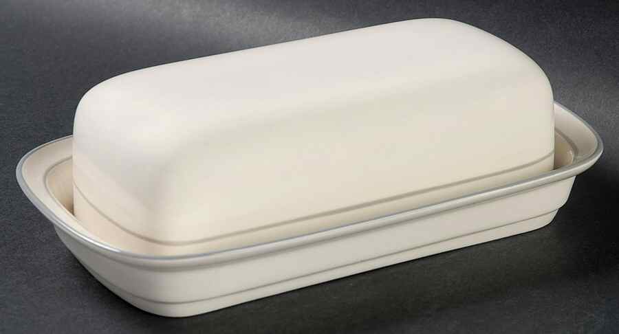 Glories on Grey 1/4 Lb Covered Butter by Lenox-1