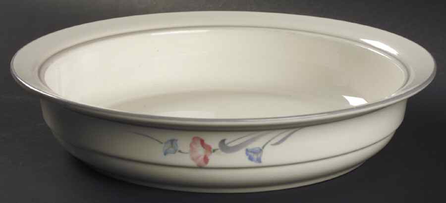 Glories on Grey 9" Round Vegetable Bowl by Lenox-1