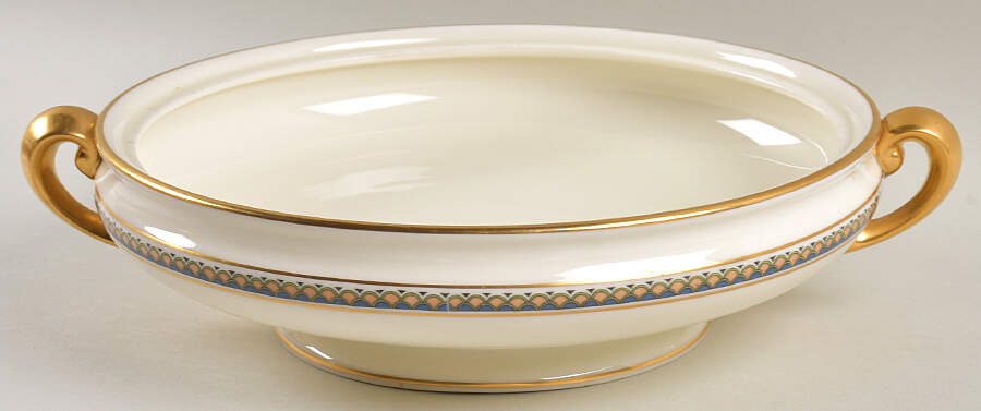 Golden Gate (Gold Trim) Round Vegetable No Lid by Lenox-1
