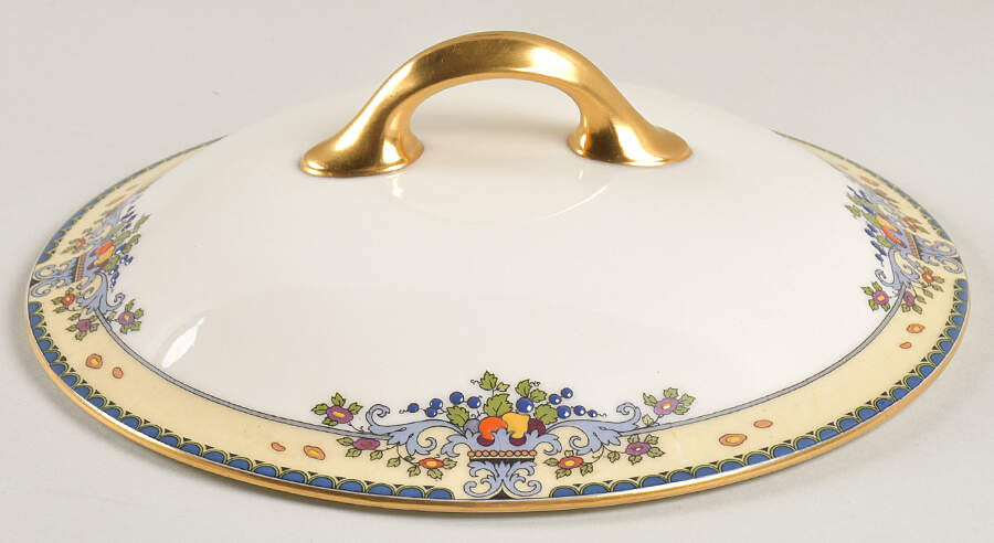 Golden Gate (Gold Trim) Lid for Round Vegetable by Lenox-1