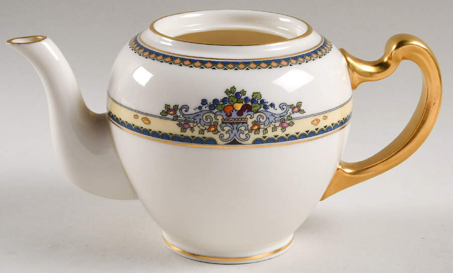 Golden Gate (Gold Trim) Shape 522 Teapot No Lid by Lenox-1