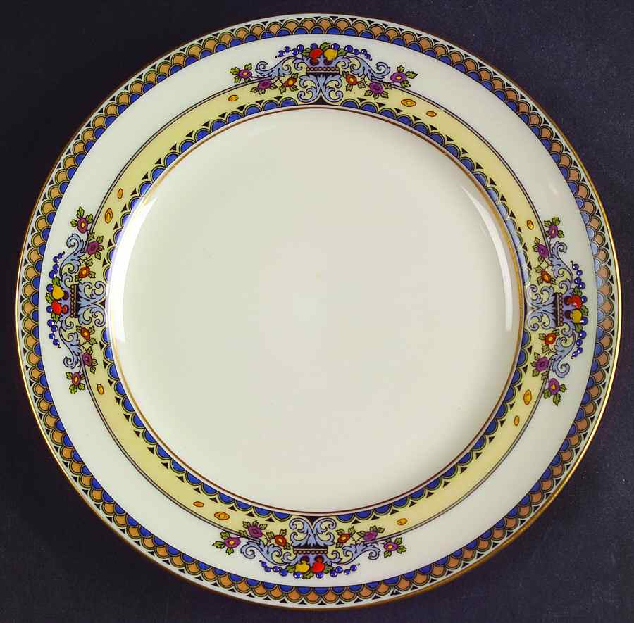 Golden Gate (Gold Trim) Dessert/Pie Plate by Lenox-1