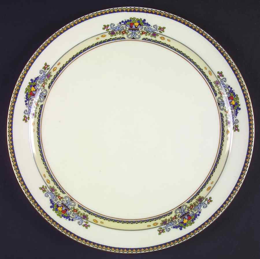 Golden Gate (Gold Trim) 12" Chop Plate (Round Platter) by Lenox-1