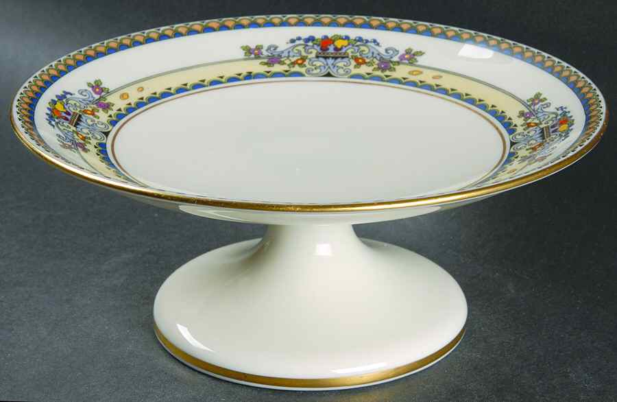 Golden Gate (Gold Trim) Round Compote (Height X Width) by Lenox-1