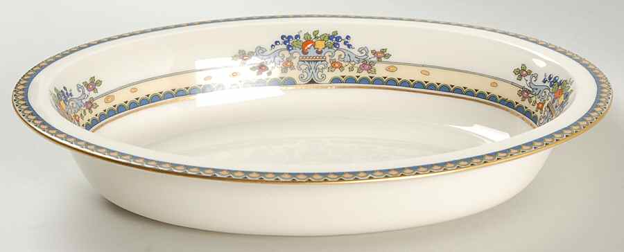 Golden Gate (Gold Trim) 9" Oval Vegetable Bowl by Lenox-1