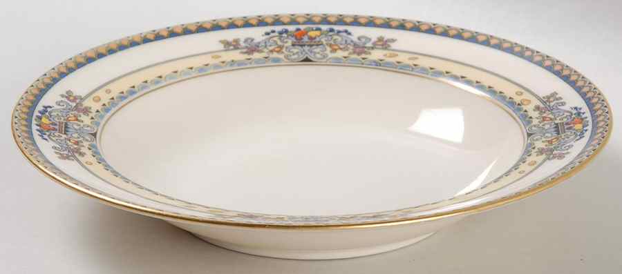 Golden Gate (Gold Trim) Rim Soup Bowl by Lenox-1