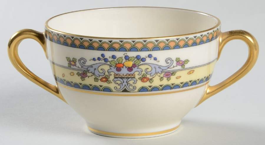 Golden Gate (Gold Trim) Flat Bouillon Cup by Lenox-1