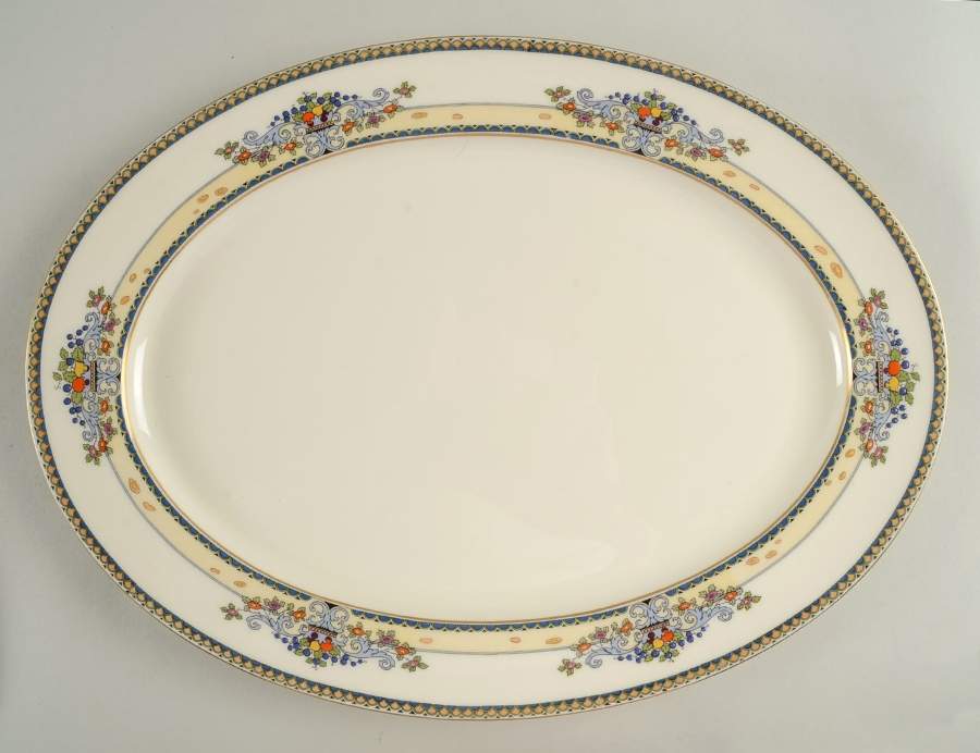 Golden Gate (Gold Trim) 16" Oval Serving Platter by Lenox-1