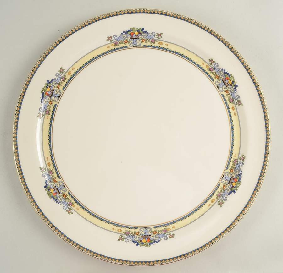 Golden Gate (Gold Trim) 14" Chop Plate (Round Platter) by Lenox-1