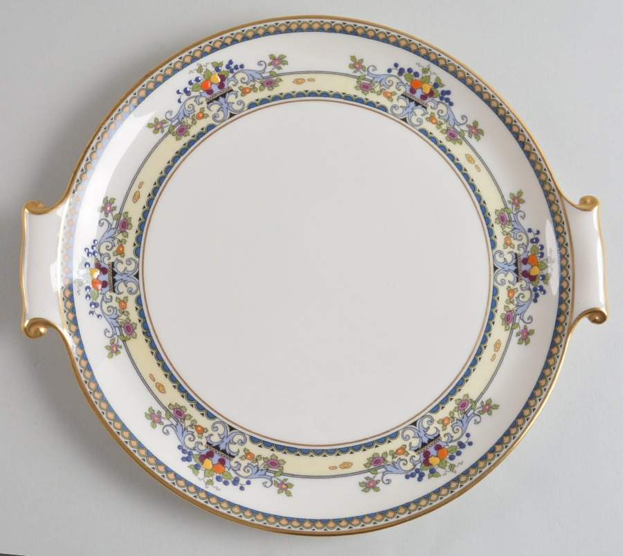 Golden Gate (Gold Trim) Handled Cake Plate by Lenox-1