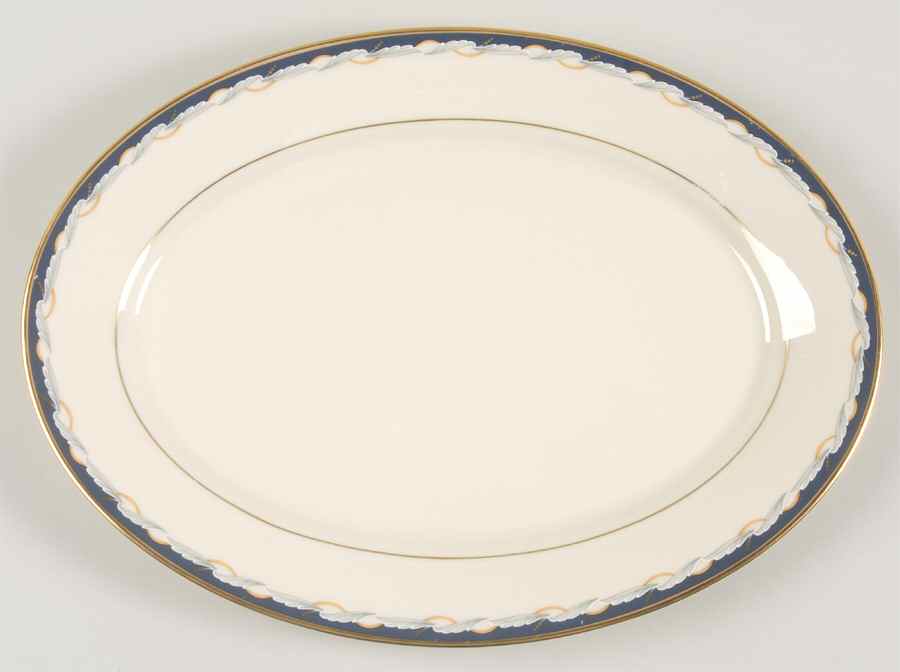 Golden Gate 13" Oval Serving Platter by Lenox-1