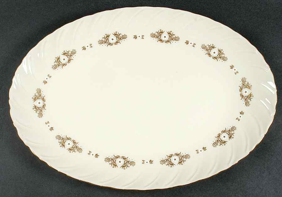 Golden Mood 16" Oval Serving Platter by Lenox-1