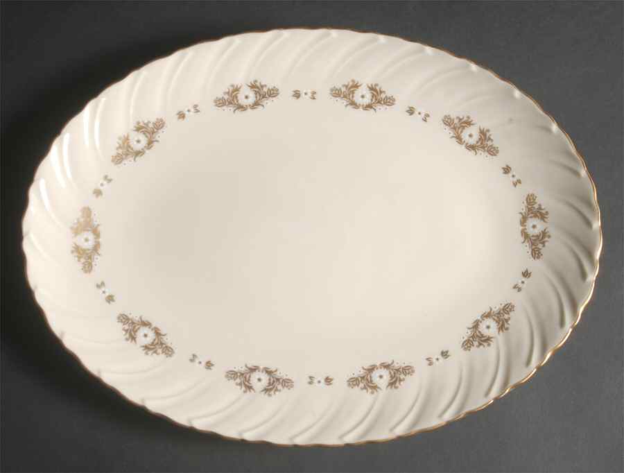 Golden Mood 13" Oval Serving Platter by Lenox-1