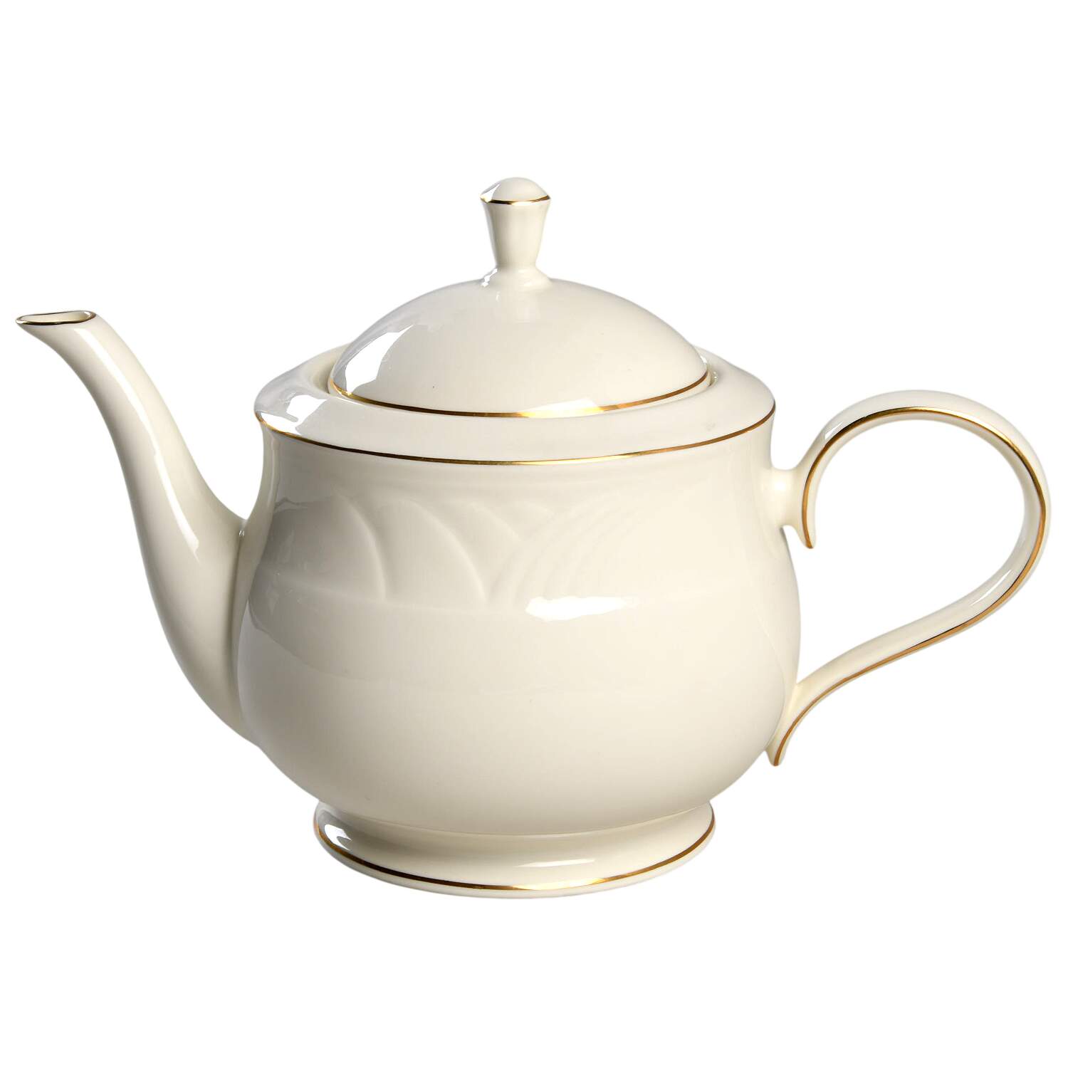 Golden Sand Dune Teapot & Lid by Lenox-1