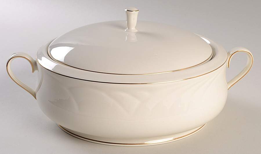 Golden Sand Dune Round Covered Vegetable by Lenox-1