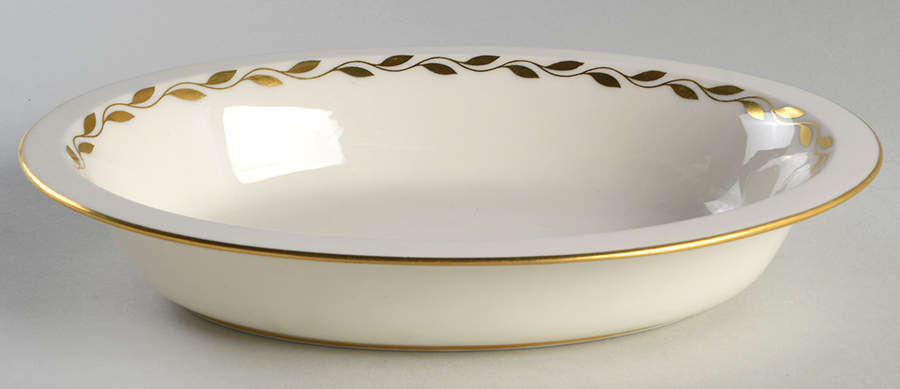 Golden Wreath 10" Oval Vegetable Bowl by Lenox-1