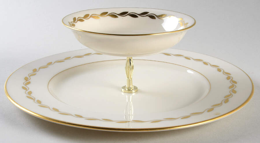 Golden Wreath 3 1/4"-3 7/8" Chip & Dip/Veg Set 2 Pce (DP/FR) HC by Lenox-1