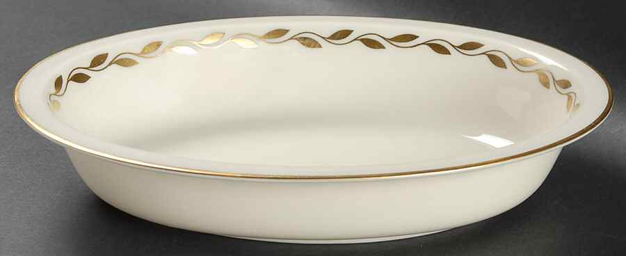 Golden Wreath 9" Oval Vegetable Bowl by Lenox-1