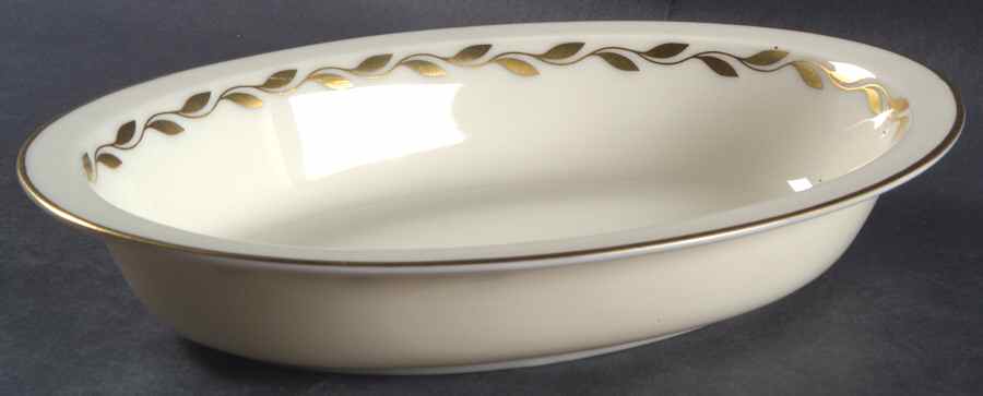 Golden Wreath 8" Oval Vegetable Bowl by Lenox-1