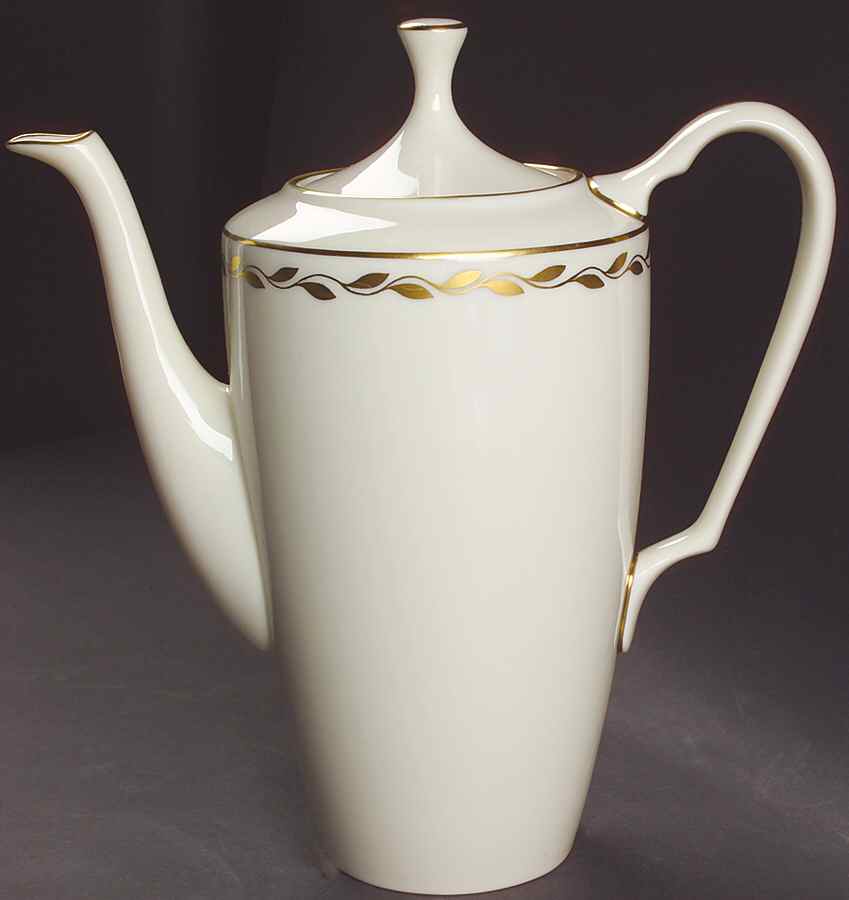 Golden Wreath Coffee Pot & Lid by Lenox-1
