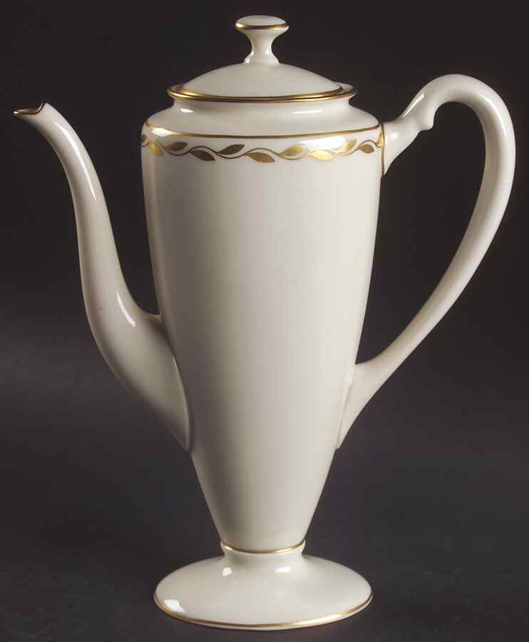 Golden Wreath Shape 741 Coffee Pot & Lid by Lenox-1