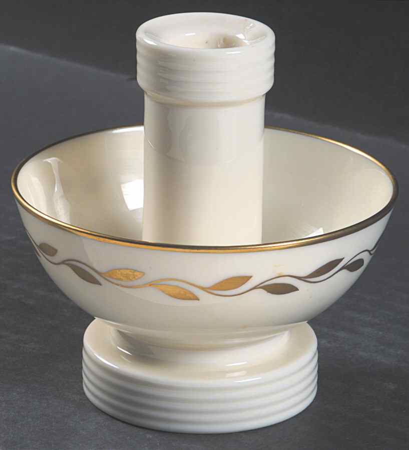 Golden Wreath Small Candlestick by Lenox-1