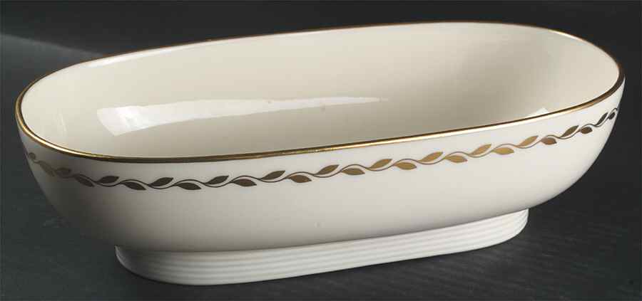 Golden Wreath 11" Oval Centerpiece by Lenox-1