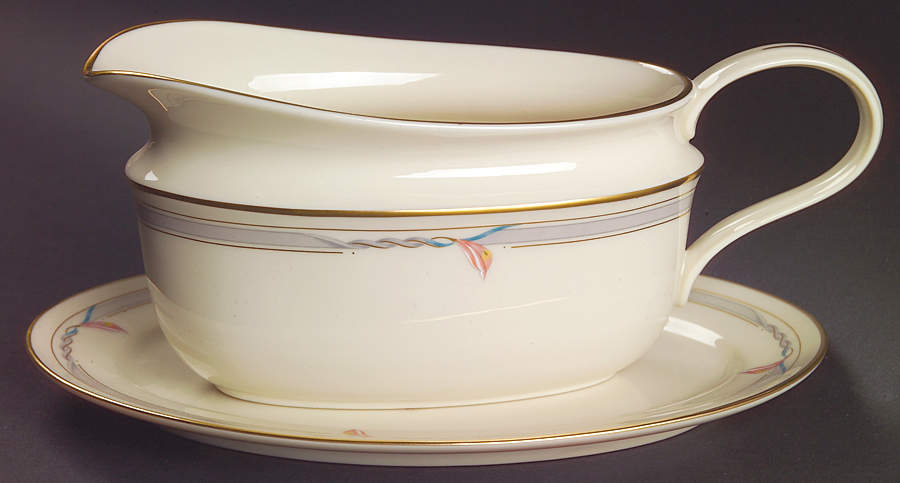 Gramercy Gravy Boat & Underplate/Relish by Lenox-1