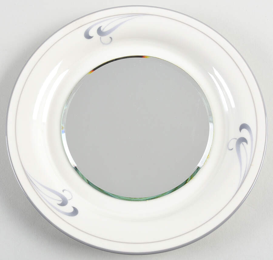 Grey Brushstrokes Mirror-Small (SP) HC by Lenox-1