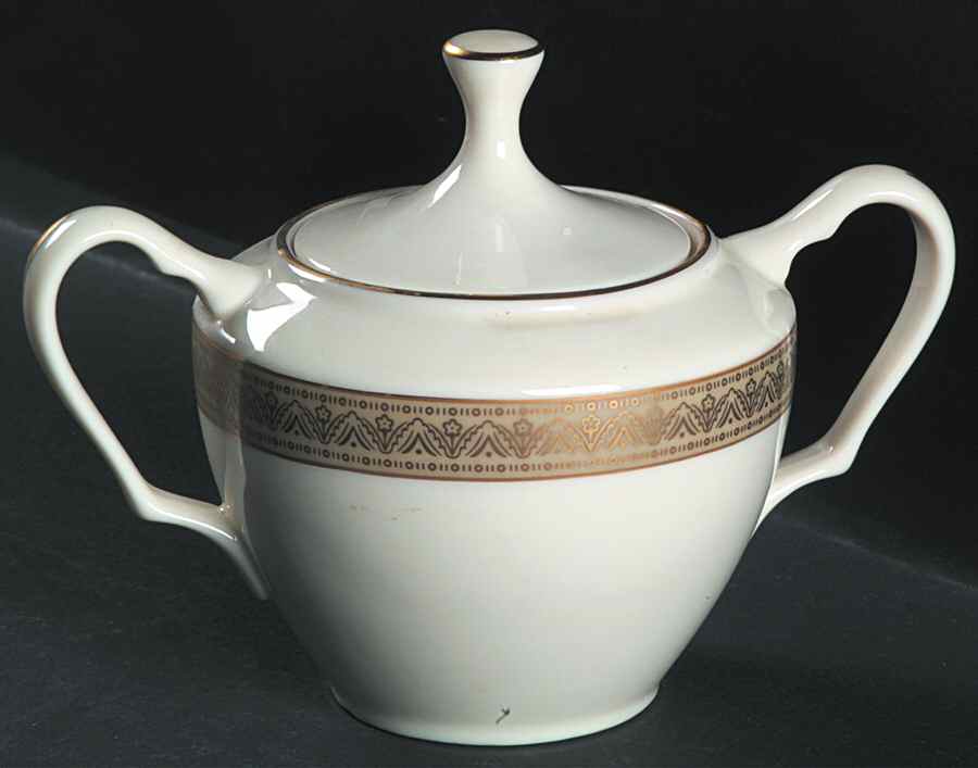 Greenfield Sugar Bowl & Lid by Lenox-1