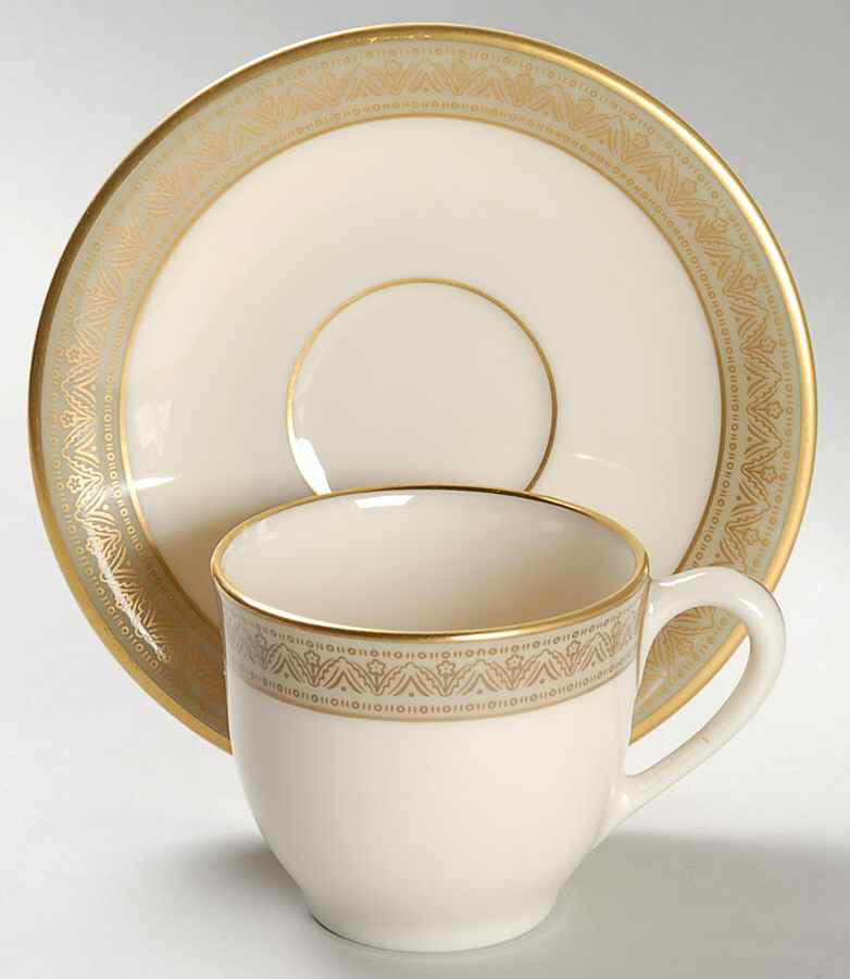 Greenfield Flat Demitasse Cup & Saucer Set by Lenox-1