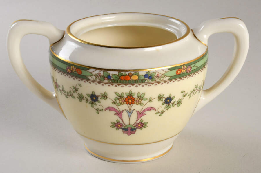 Grenoble Ivory Sugar Bowl No Lid by Lenox-1