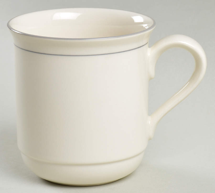 Grey Pinstripes (For the Grey) Mug by Lenox-1