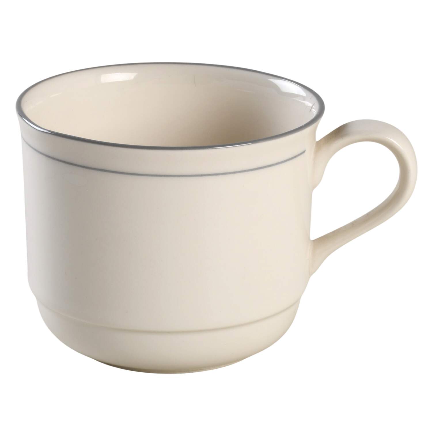 Grey Pinstripes (For the Grey) Flat Cup by Lenox-1