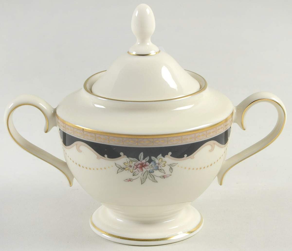 Hartwell House 1999 Shape Sugar Bowl & Lid by Lenox-1