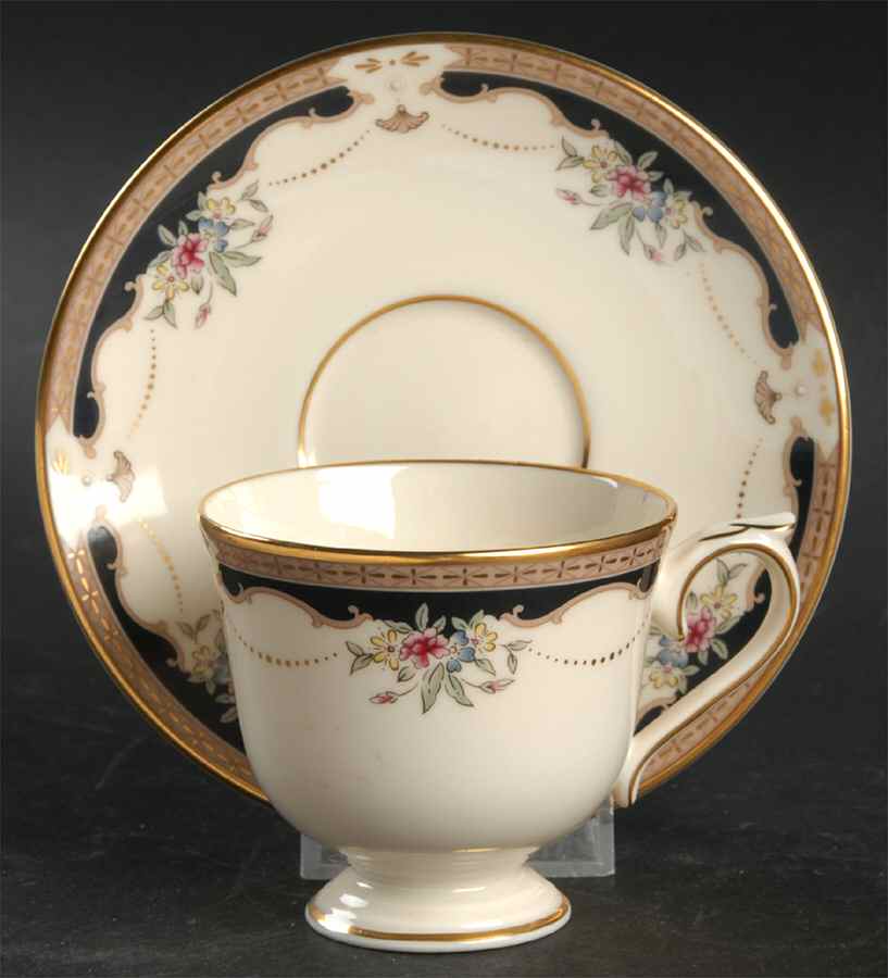 Hartwell House Footed Demitasse Cup & Saucer Set by Lenox-1