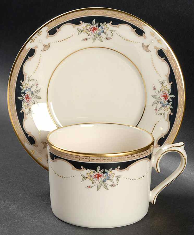 Hartwell House Flat Cup & Saucer Set by Lenox-1