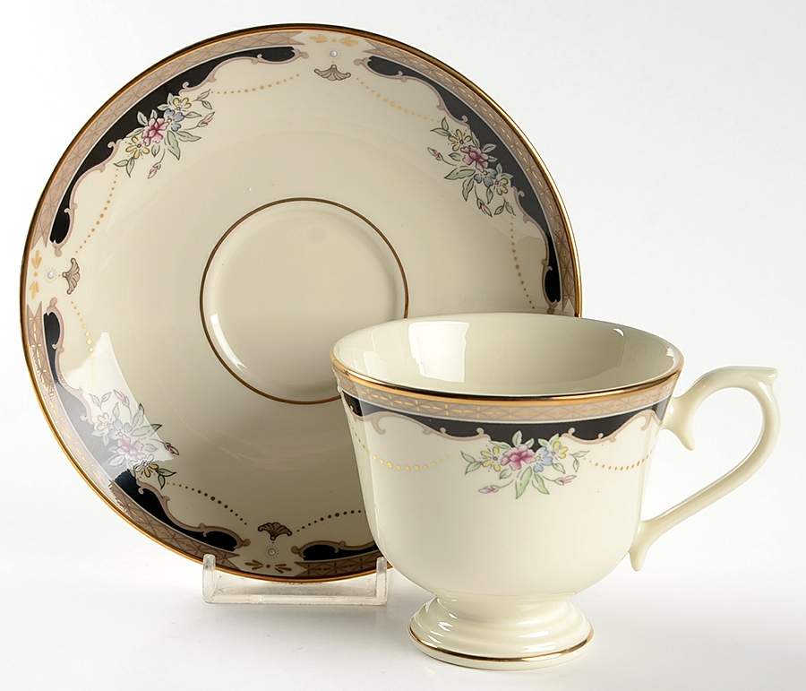 Hartwell House Footed Cup & Saucer Set by Lenox-1