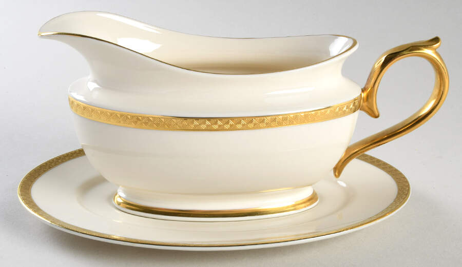 Haverford Hall Gravy Boat & Underplate by Lenox-1