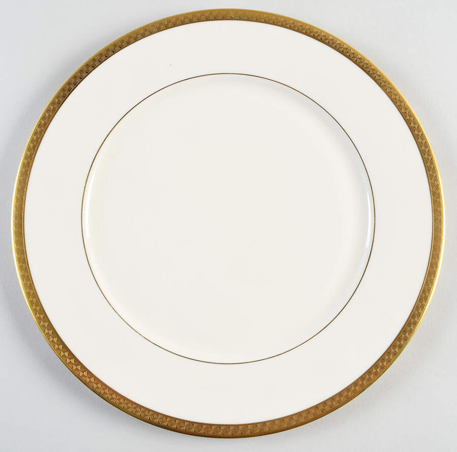 Haverford Hall 1999 Shape Service Plate (Charger) by Lenox-1