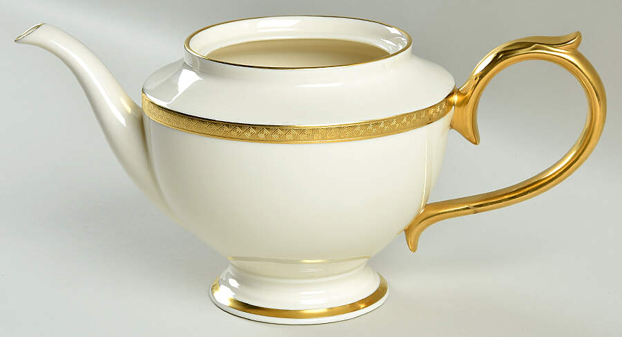 Haverford Hall Teapot No Lid by Lenox-1