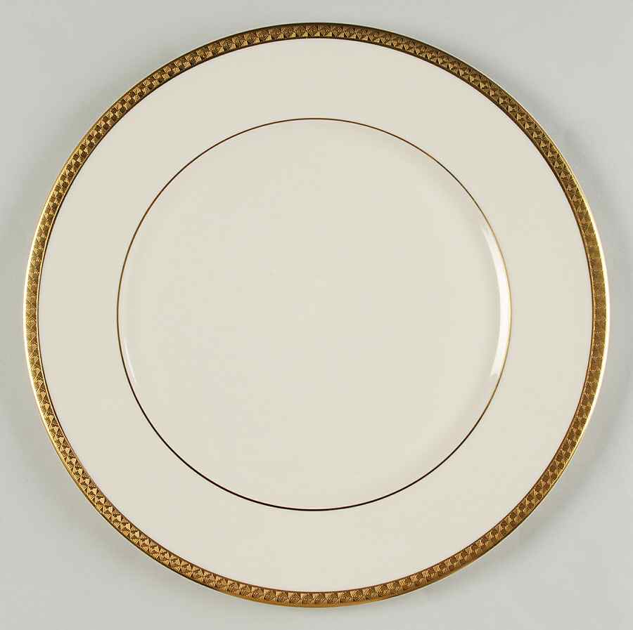 Haverford Hall 1999 Shape Service Plate (Charger) by Lenox-1
