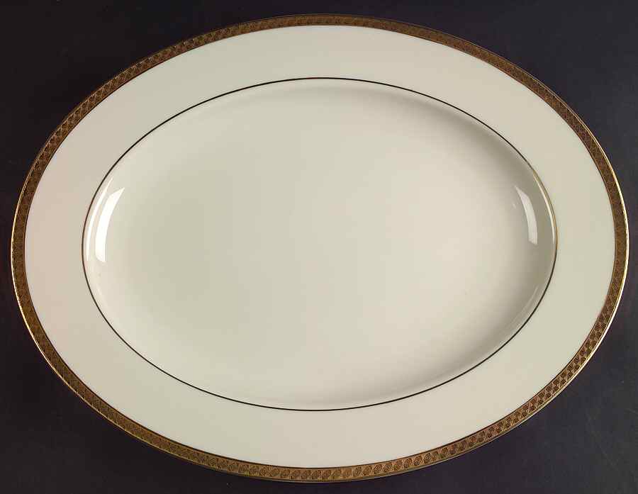 Haverford Hall 16" Oval Serving Platter by Lenox-1
