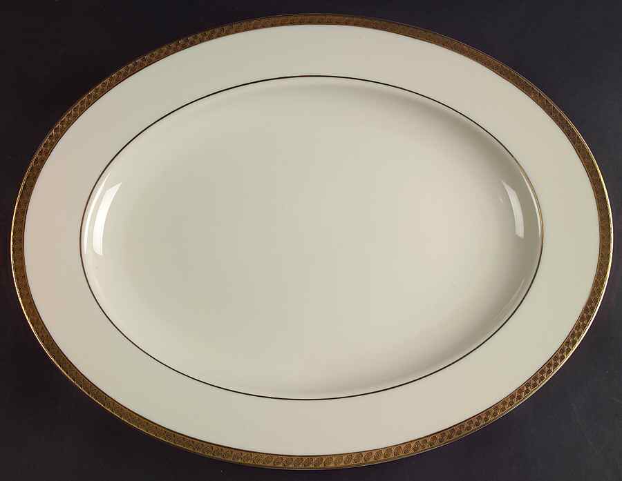 Haverford Hall 15" Oval Serving Platter by Lenox-1