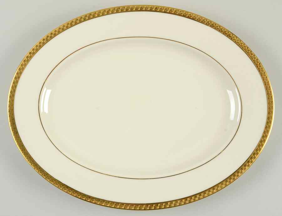 Haverford Hall 13" 99 Shape Oval Serving Platter by Lenox-1